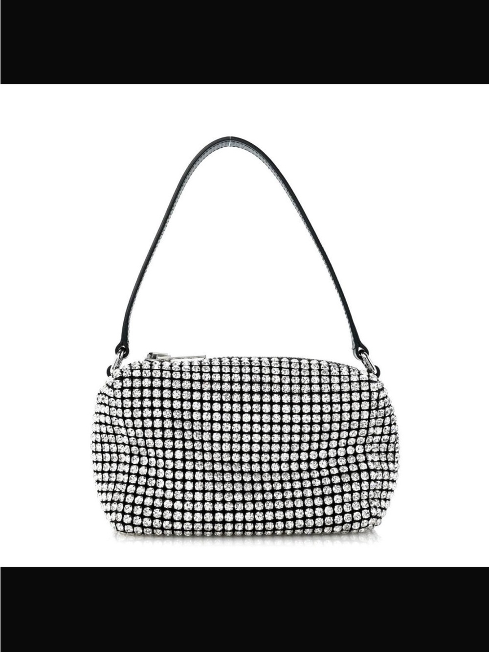 Alexander Wang Black Crystal-Embellished Shoulder Bag